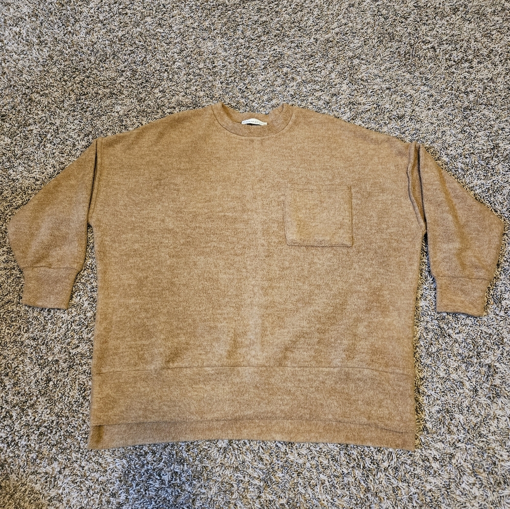 Zenana Brushed Hacci Weekender Sweater